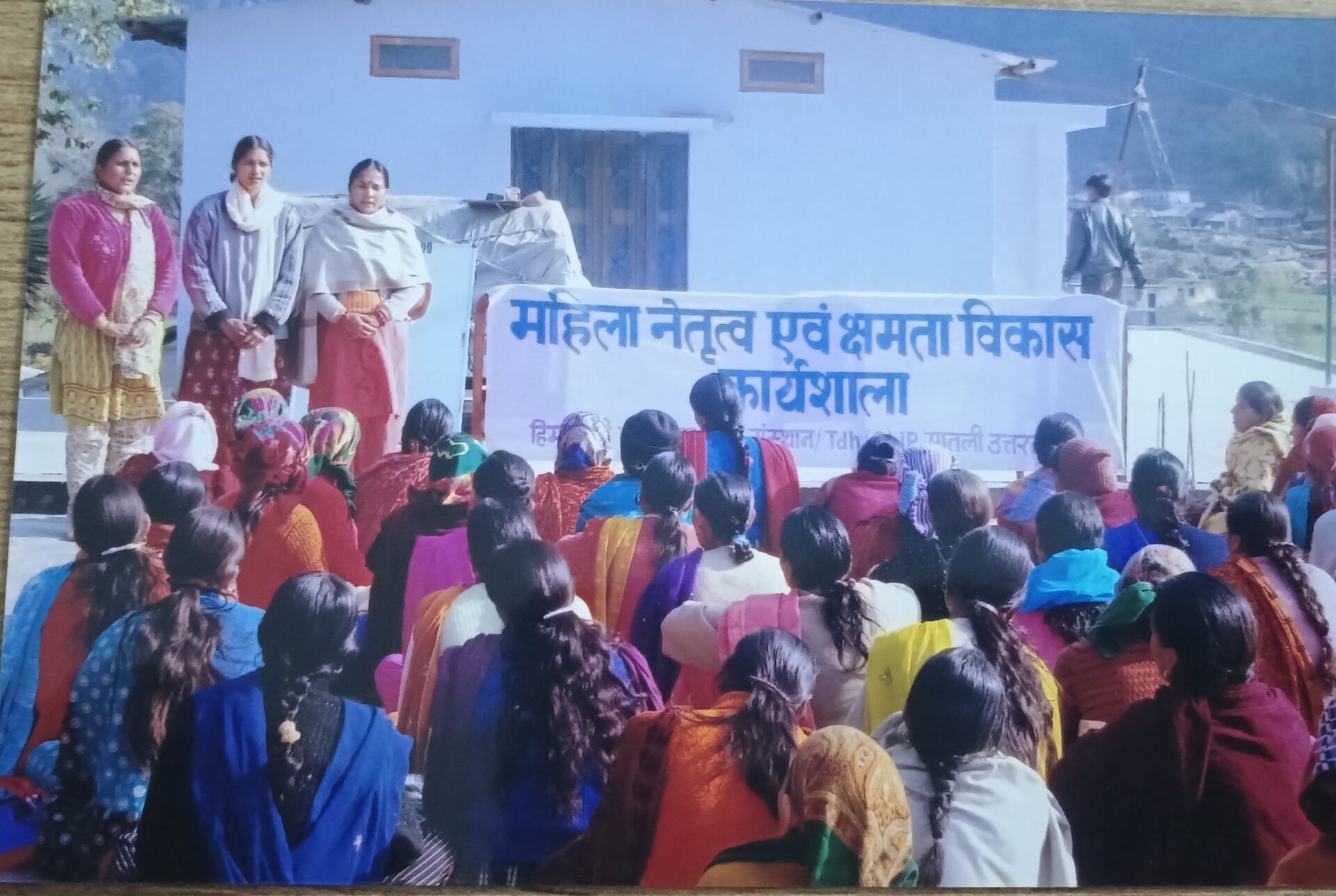 Women in a self-help group meeting in a Himalayan village